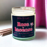 Rose + Incense – 7 oz Candle