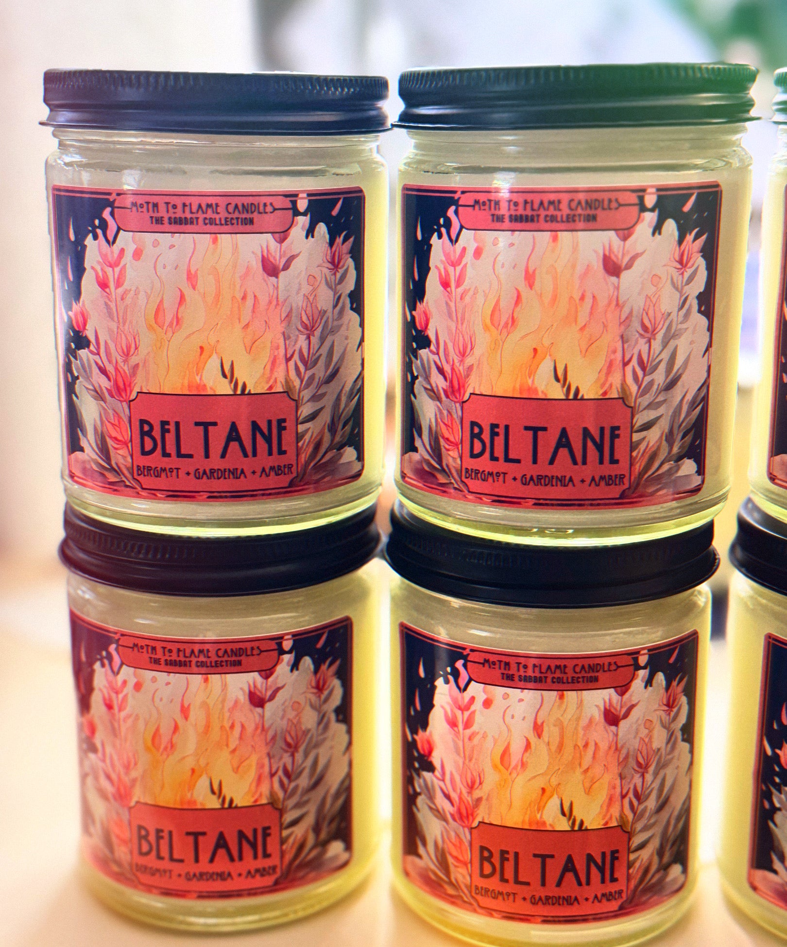 Beltane – Moth to Flame Candles