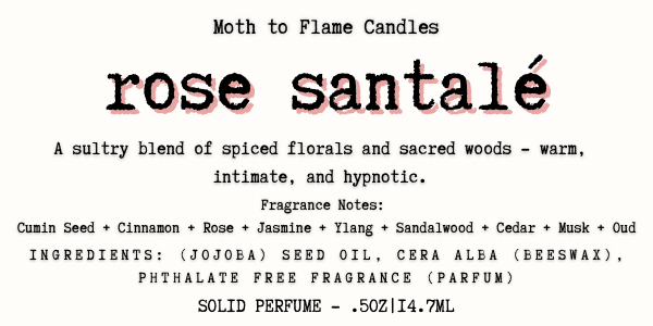 Solid Perfume – Long Lasting Natural Fragrance in Reusable Tin | Moth to Flame