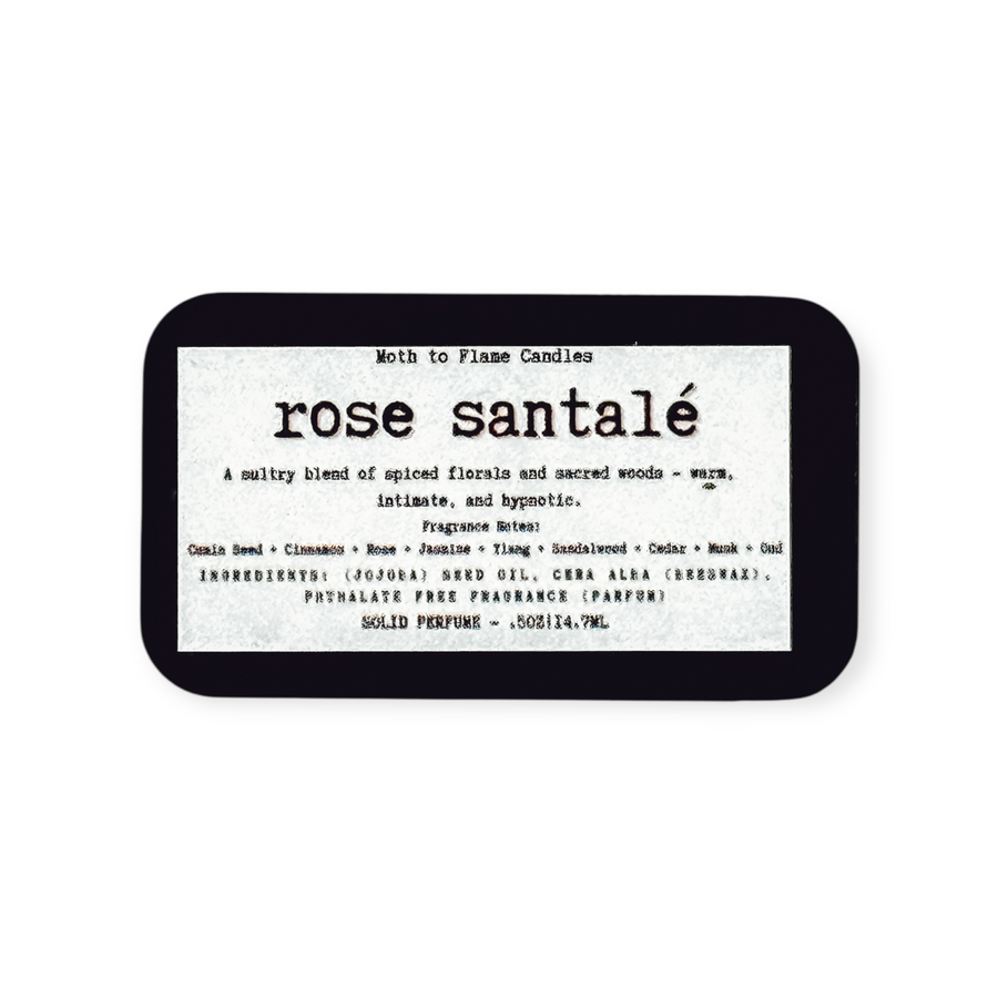 Solid Perfume – Long Lasting Natural Fragrance in Reusable Tin | Moth to Flame